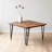 Retro Walnut Solid Wood Square Coffee Table
