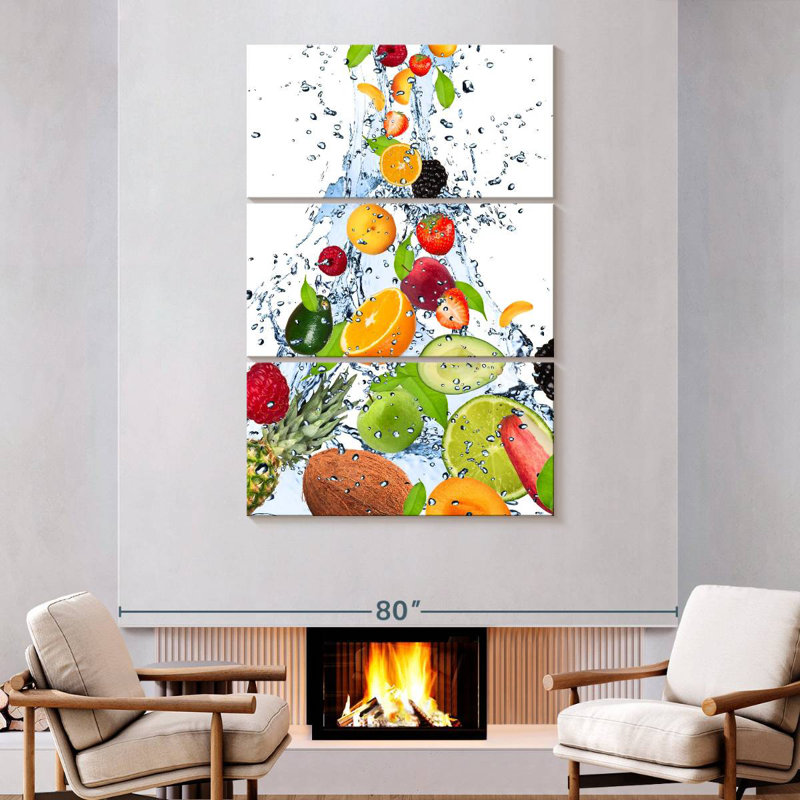 Yarlin Fruit Water Splash, H 74 po x l 48 po