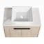 Meuble-lavabo mural simple 29,5 po avec plateau en pierre frittée Clemaville
