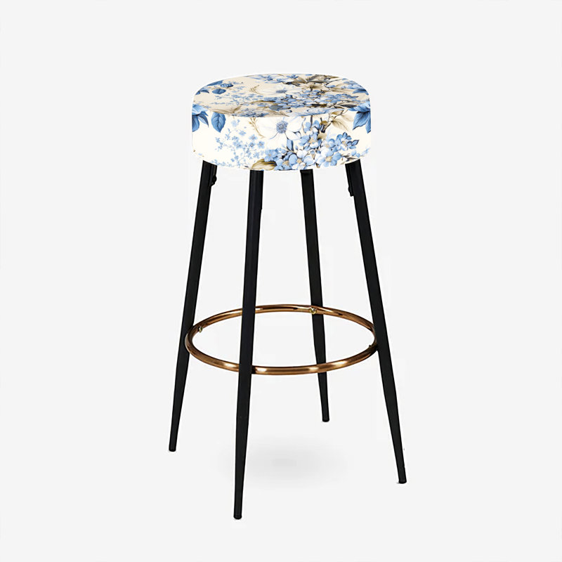 Ensemble de 2 tabourets de bar Vintage Toile Whimsy