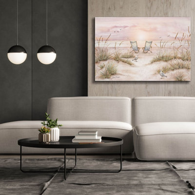 «Sand Dune Chairs» par Jean Plout, art mural sur toile