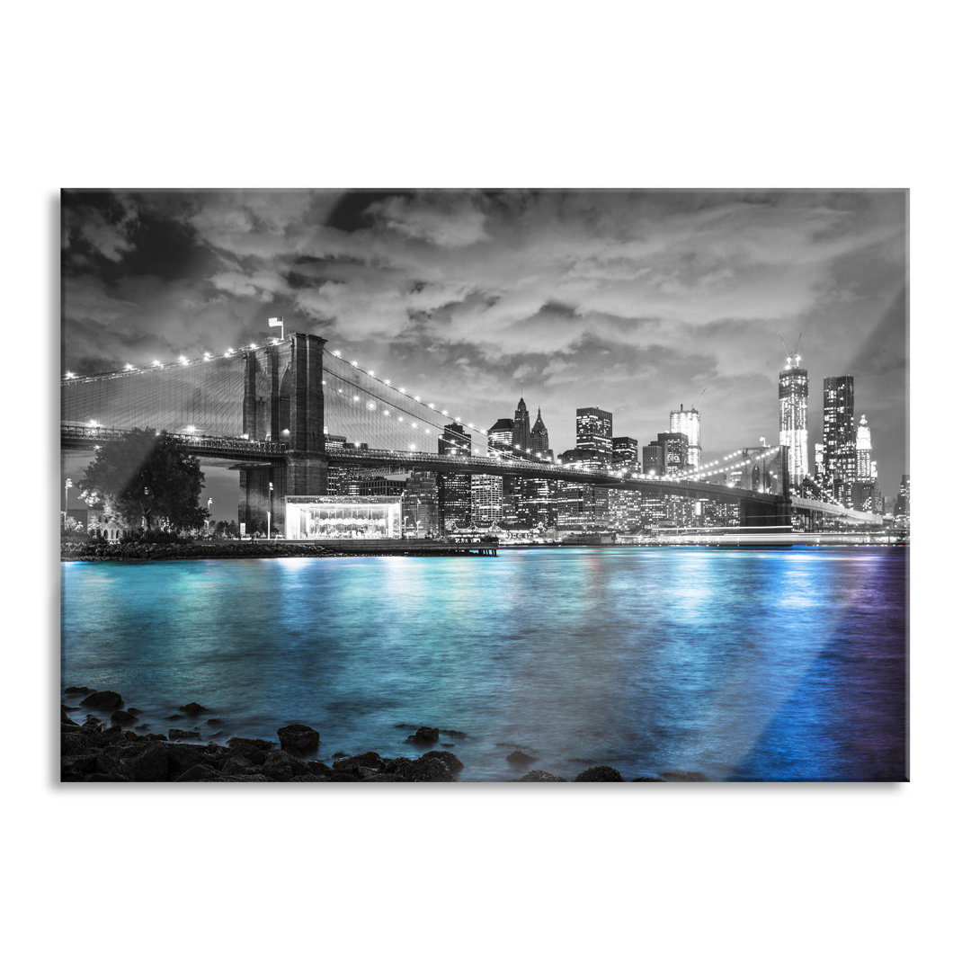 Glasbild | Wandbild Auf Echtglas | New York Skyline LF5283