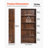 5 Tiers Narrow Bookshelf, 53 in Wooden Open Bookcase with Height-Adjustable Shelf, Freestanding Tall Display Storage Floor Bookcase Bookshelf for Library, Bedroom, Living Room, Office, Brown