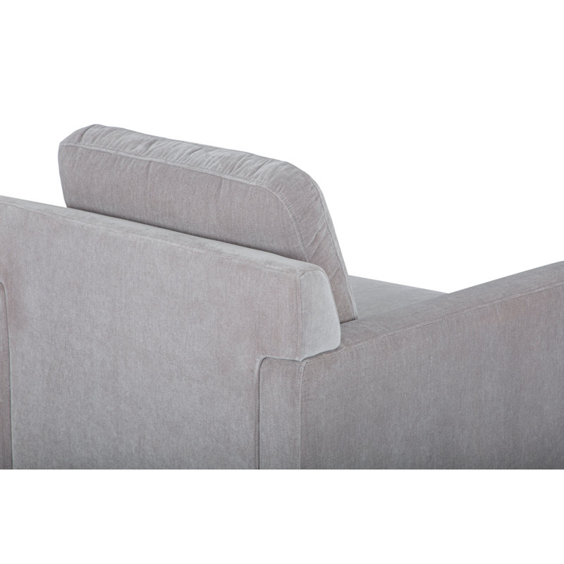 Jorgenson 34" W Polyester Armchair, Grey Performance Chenille