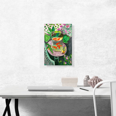 "Poisson rouge" par Henri Matisse - reproduction d'art sur toile tendue
