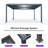15 Ft. W X 13 Ft. D Aluminum Louvered Pergola