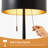 24" Metal Table Lamp, Dual Pull Chain Switch, Modern Lighting For Bedroom Or Office, Ambient Home Decor, Nightstand Essential