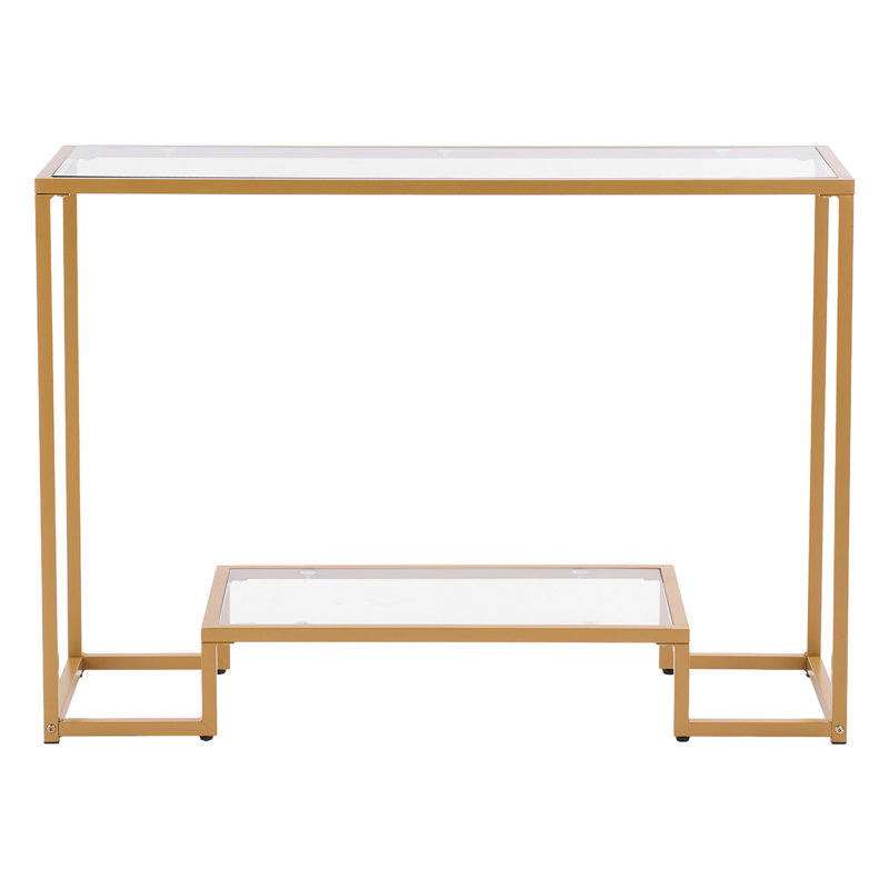 2-Tier Glass Console Table