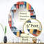 Cityscape Colorful Patterns I - Miroir mural architecture ovale-93185364