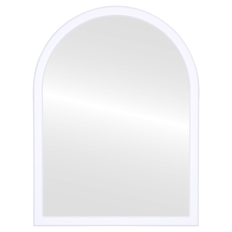 Miroir pleine longueur moderne et contemporain biseauté, Lin blanc