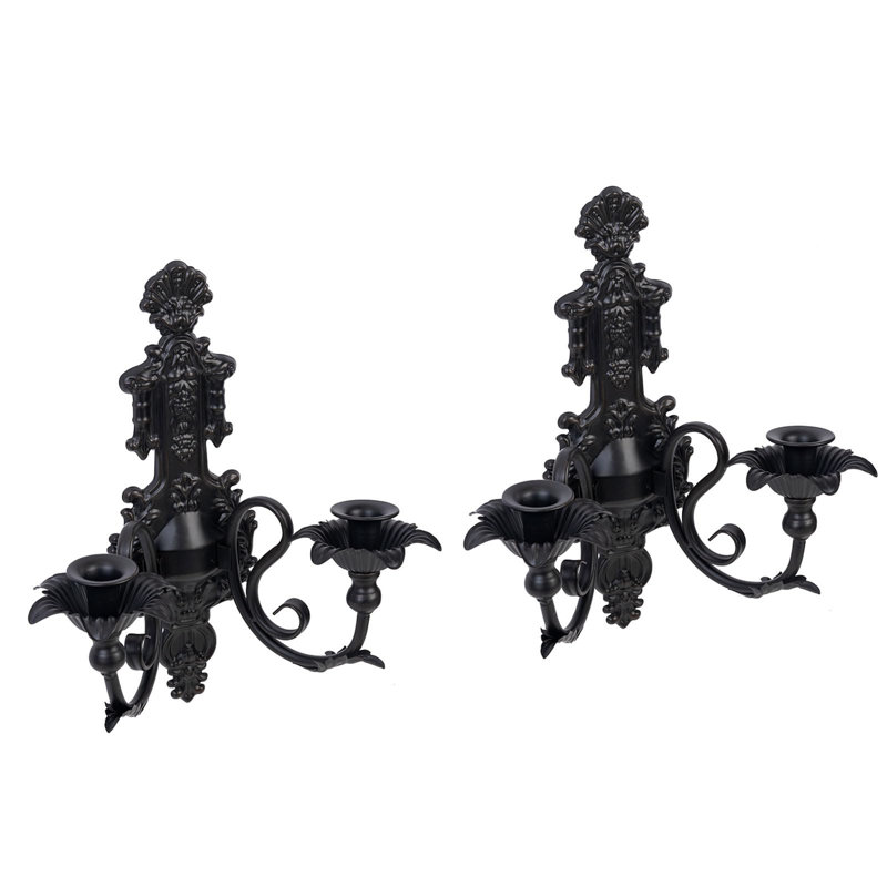 2 Piece Metal Wall Bath Sconce Set