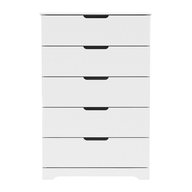 Aroob 5 Drawer 31.5'' W Dresser, Matte White