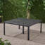Table de salle à manger d'extérieur moderne en aluminium avec accents tissés (table seulement)-676159341