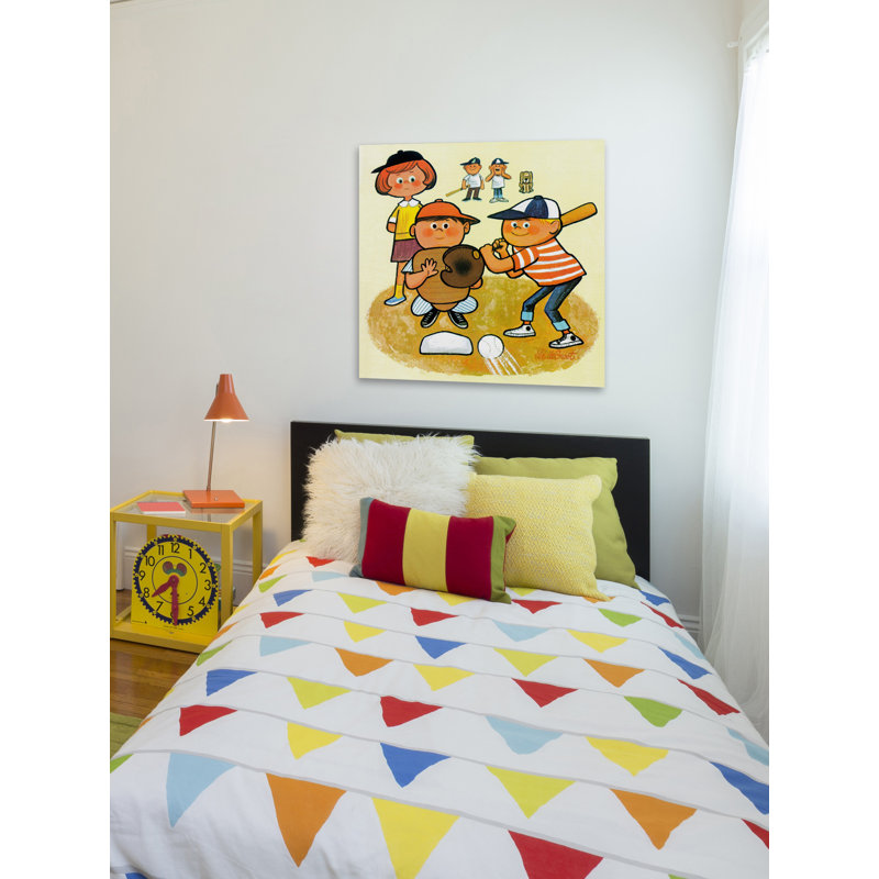 Baseball Team - Wrapped Canvas Print, 46cm H x 46cm W