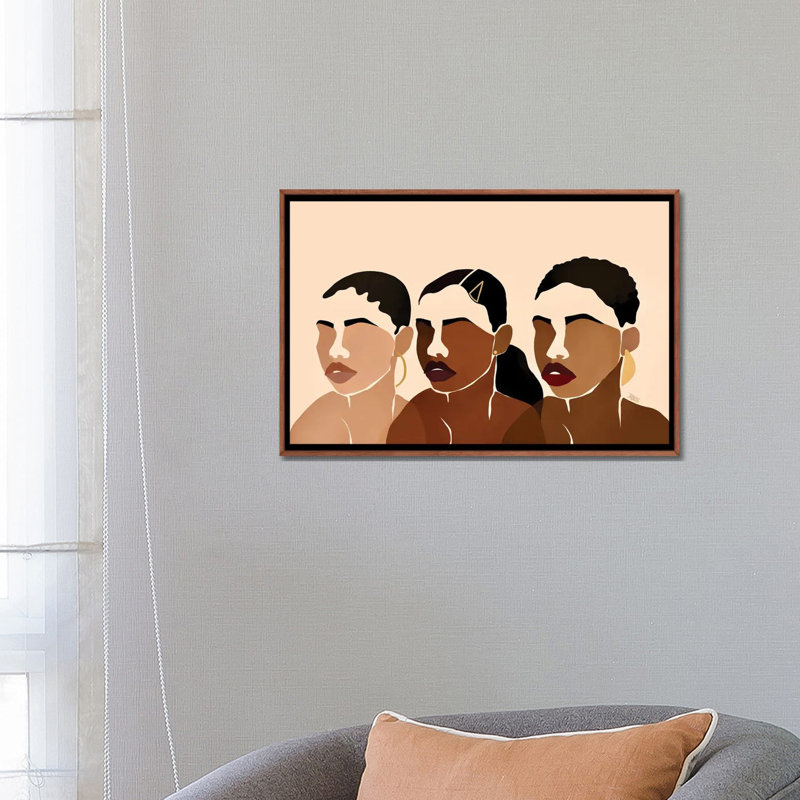 Sisters I by Bria Nicole - Print, No Mat, 18" H x 26" W x 1.5" D, Wrapped Canvas