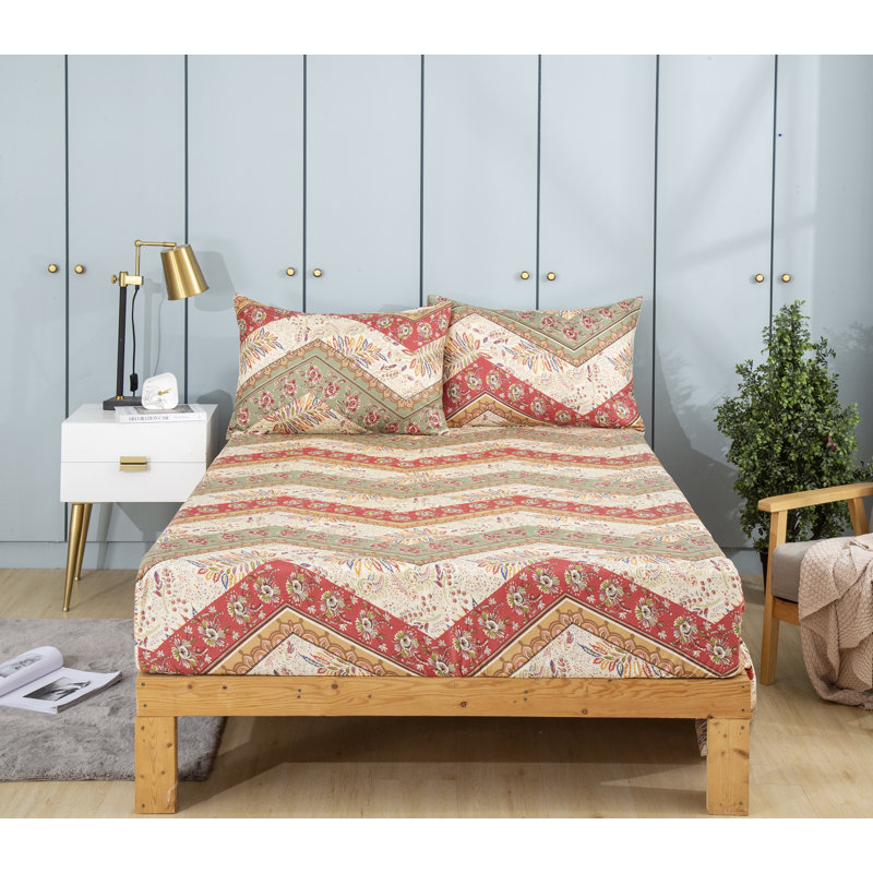 Microfiber Fitted Sheet, King Fitted Sheet with Pillowcase