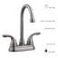 Eden Double Handle Kitchen Faucet-10311147