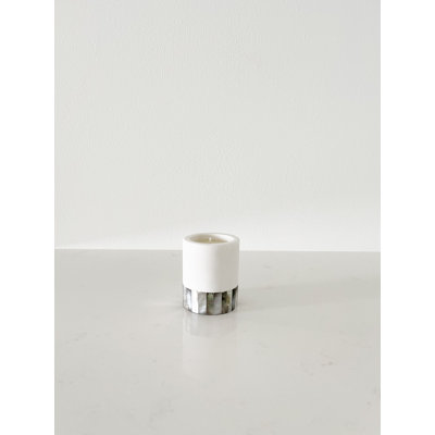 Mother Of Pearl Marble Lavender Scented Votive Candle