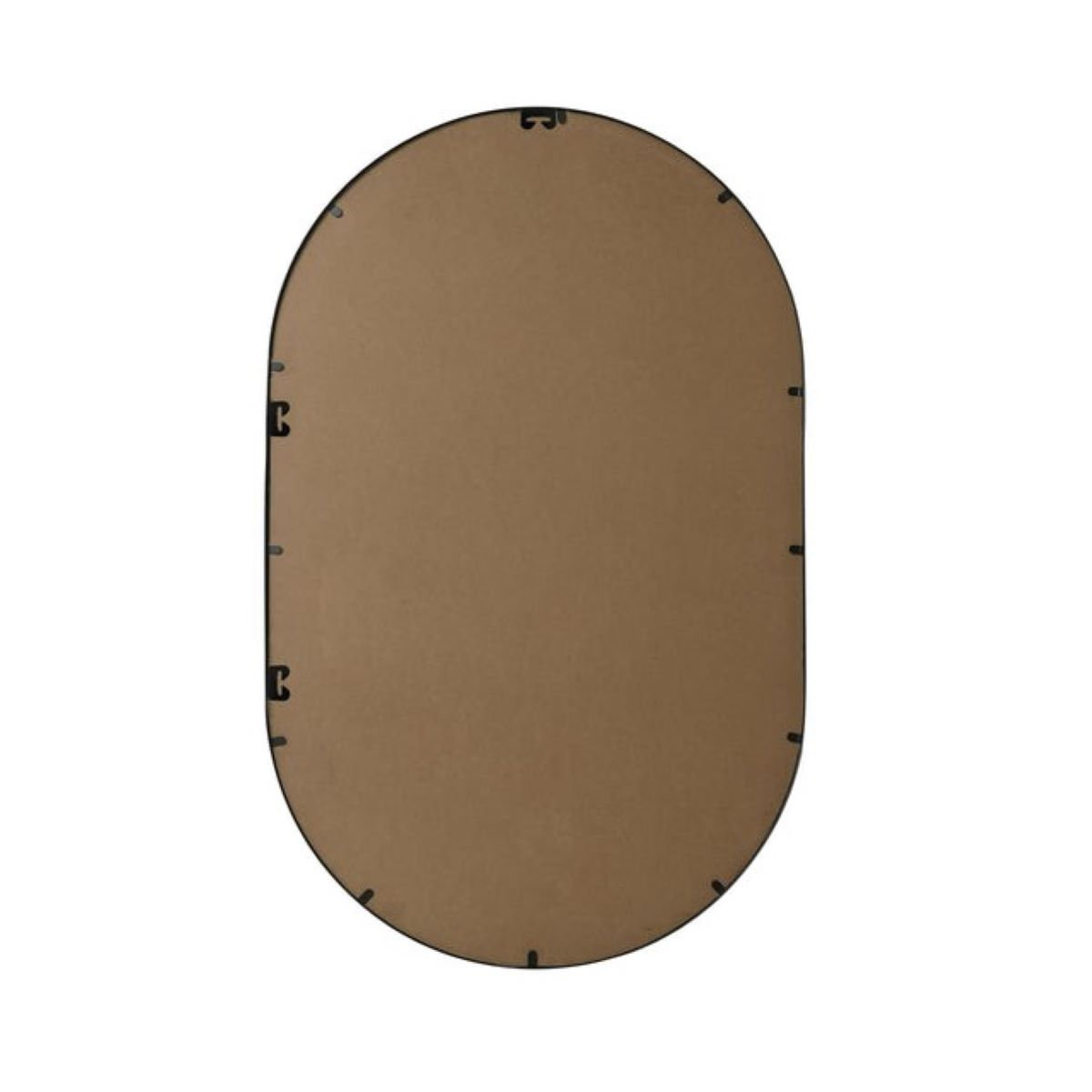 Elington Metal Oval Mirror, 48"  x 30" , Black
