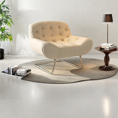 Chaise longue ergonomique en similicuir
