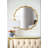 Runi Wall Mirror,Bathroom Metal Mirror,Living Room Mirror,Bedroom Mirror