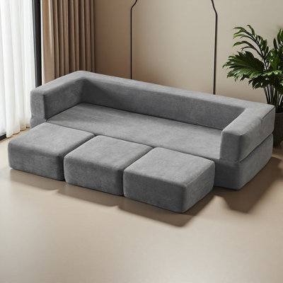 Canapé modulaire polyvalent, détachable, combinable et inclinable, canapé-lit à double usage pour petits appartements, maisons de location, salons et chambres à coucher