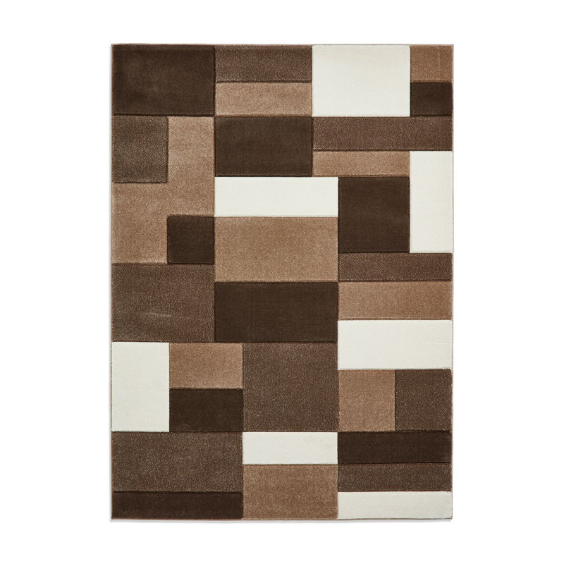 Matrix area rug Machine Woven Rectangle Beige, Rectangle 120 x 170cm