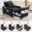 31.7" Wide Upholstered Convertible Sleeper Accent Chair Bed Chaise Lounge Chair Armchair-480575016