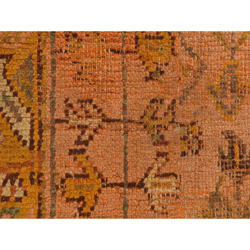 Tapis noué à la main 2 pi 1 po x 8 pi 3 po Oushak