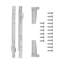 Glissières de tiroir à fermeture automatique de 12 po et capacité de 75 lb. Extension blanche-98854608