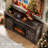 Farmhouse Fireplace Tv Stand For Tvs Up To 70'', Wood Entertainment Center With Electric Fireplace & Timer-972408282