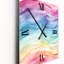 Horloge murale moderne surdimensionnée à rayures multicolores-1692076247