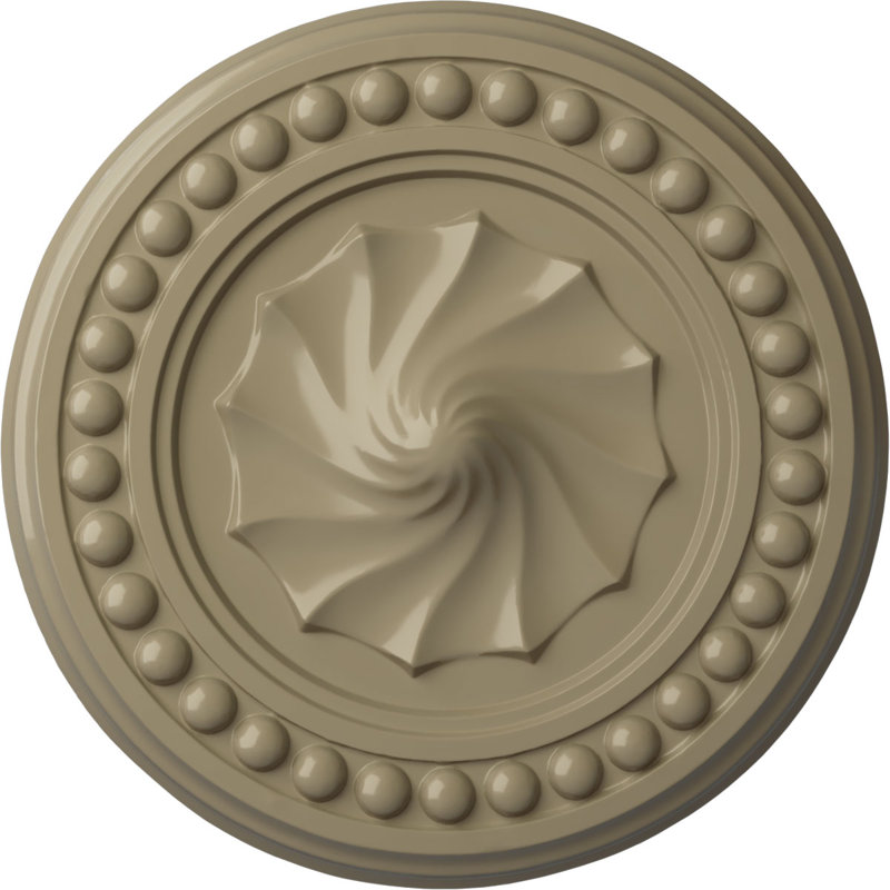Médaillon de plafond H 15,75 po x l 15,75 po x P 2 po Foster, Désert de Gobi