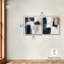 «Blue Mood and Abstraction Duo», ensemble de décorations murales bleues par Art Remedy, tendues sur châssis, 12 x 12-129628088-129628091
