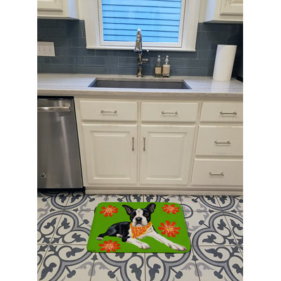 Tapis pour salle de bain en mousse à mémoire de forme terrier cosmo cutie boston