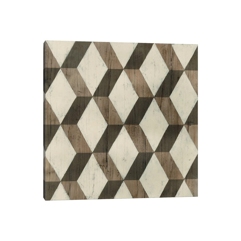 Driftwood Geometry I by June Erica Vess - Wrapped Canvas Print, 93.98 cm H x 93.98 cm W x 1.91 cm D