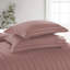 Microfiber Striped Duvet Cover Set with Matching Pillowcases & Fitted Sheet-114247580-114247588