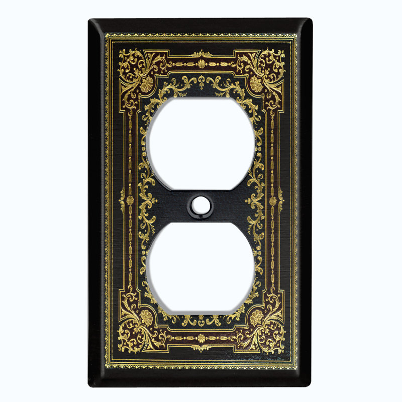 Patterned 1 - Gang Toggle Light Switch Standard Wall Plate
