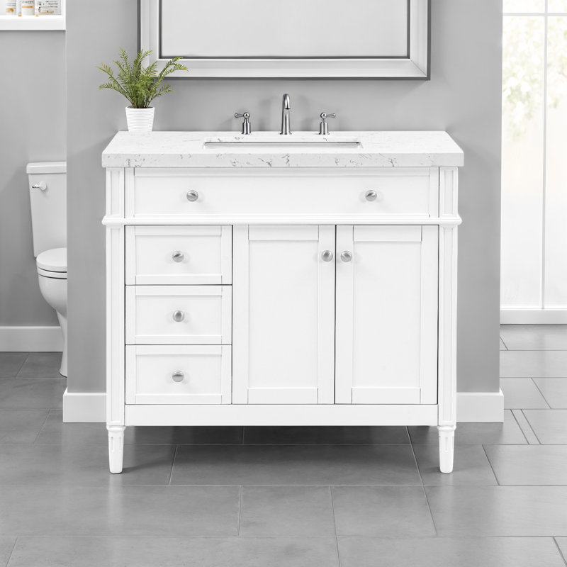 Meuble-lavabo en pierre 37 po Orinda
