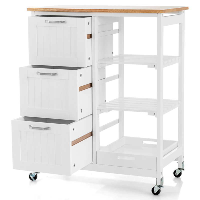 Wood Bar Cart