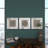 Silver Glass Metal Embossed Floral Home Wall Decor with Layered Mirror Frames