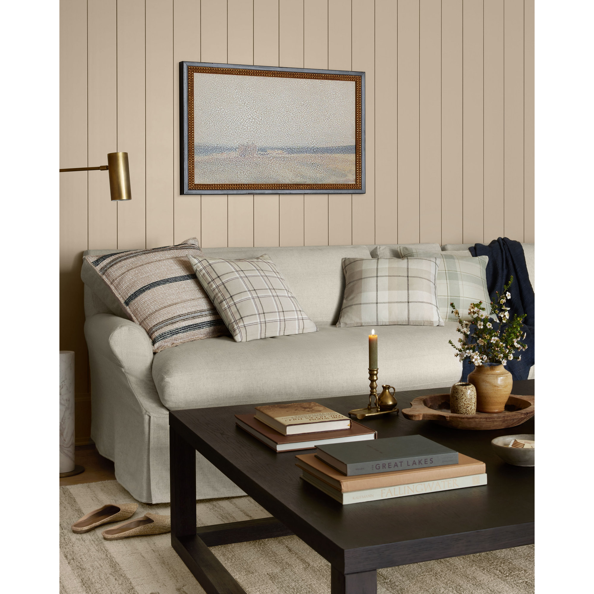 Chris Loves Julia x Loloi Ralph Collection Green / Multi PCJ0011, Pillow, Beige/Sage