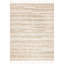 Tapis beige / gris en laine tissé à plat à la main Powell-43124204