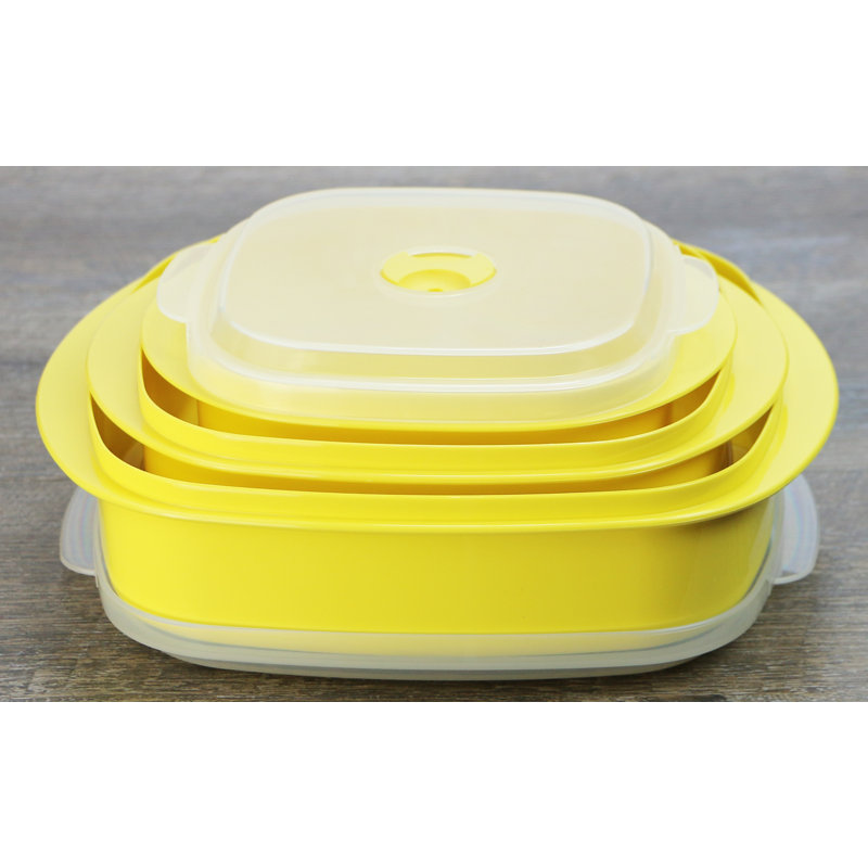 Ensemble de 3 contenants alimentaires Argelis, Citron
