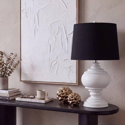 Lampe de table blanche 26,25 po Vicksburg