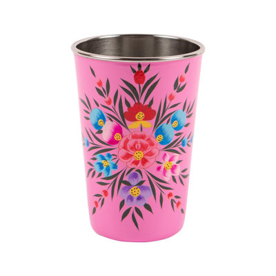 Mint Pansy 400Ml Stainless Steel Picnic Tumbler - By BillyCan