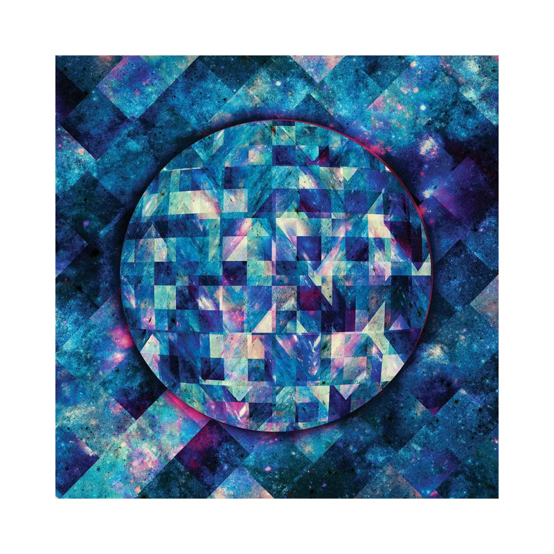 Geometric Abstract Galaxy II by Barruf - Wrapped Canvas Print