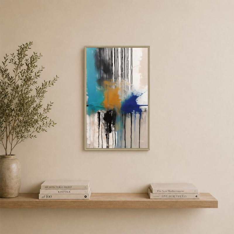 Jean 10: 28 «Eternelle assurance» par Mark Lawrence, reproduction, H 33,5 po x l 21,5 po x P 2 po, Cadre flottant, Champagne