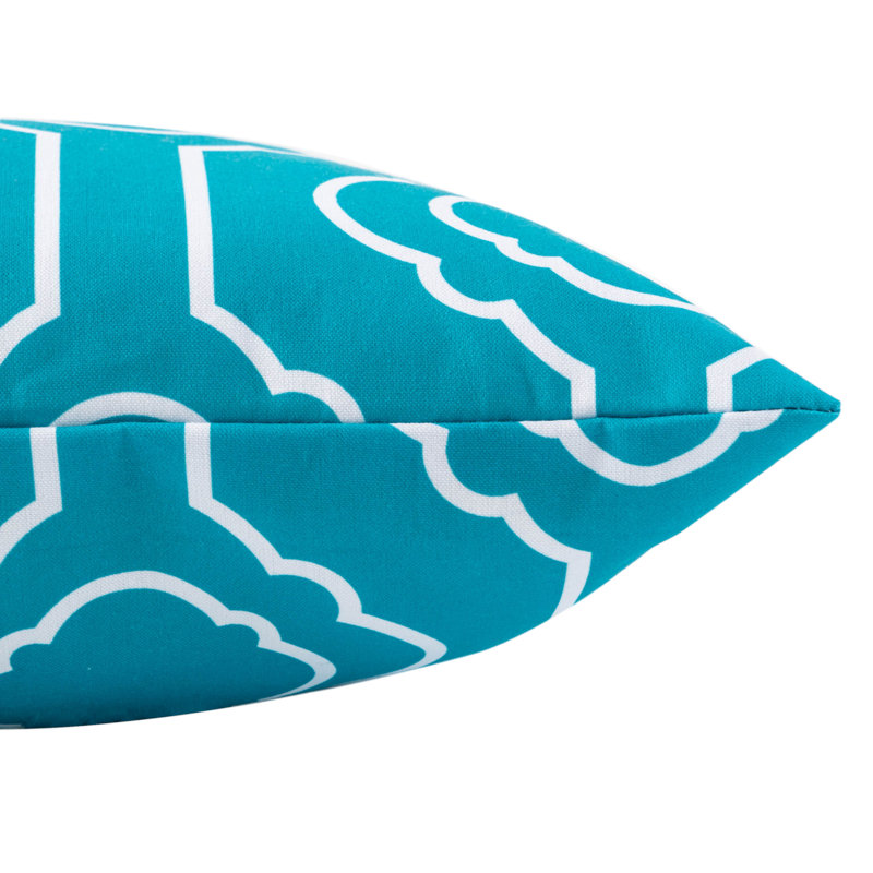 Coussin lombaire géométrique, Bleu vif