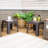 Broshous Outdoor Plastic Square Side Table Set - Brown-1128430964